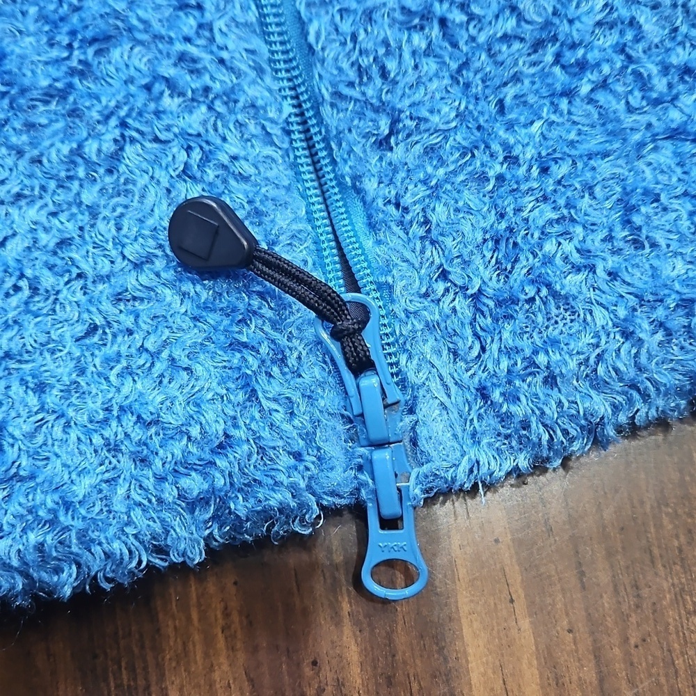 Woolrich Blue Fleece Zip-Up Jacket - Picture 8 of 14